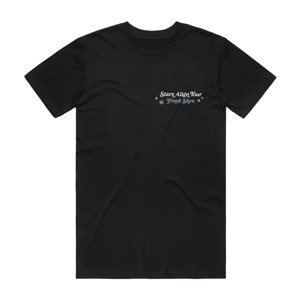 Freya Skye - Stars Align Tour Black Dateback Tee